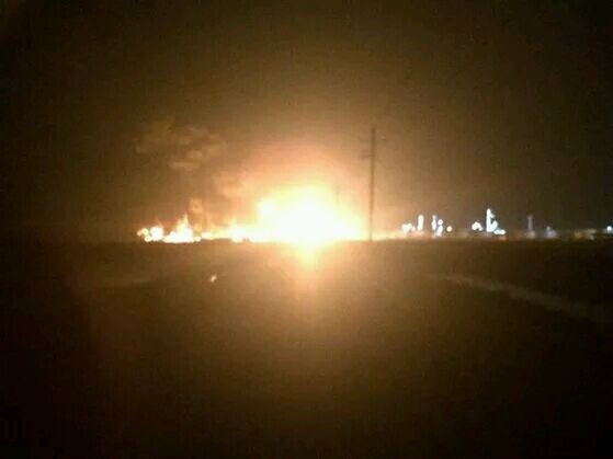 山東省東営市利津県の山東濱源化学工場で爆発が起きた（ネット写真）